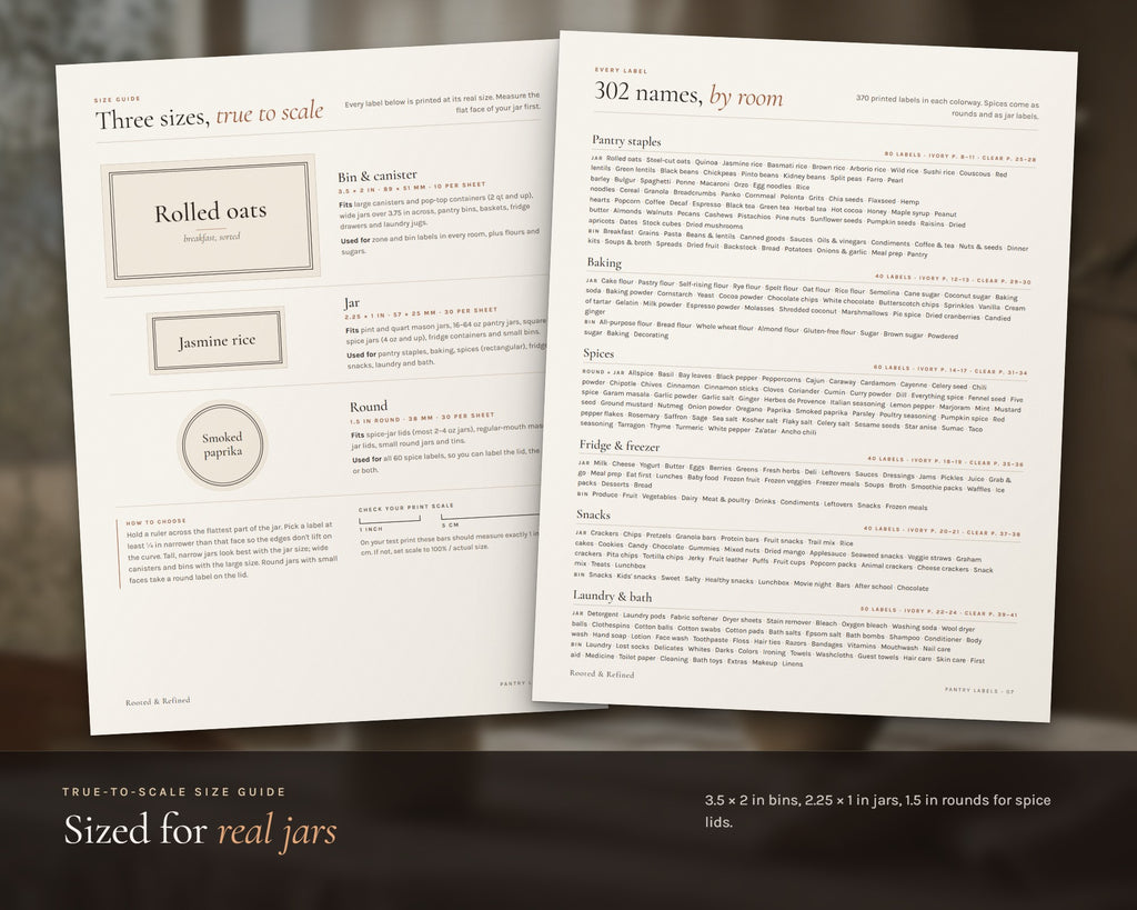 Inside the Pantry Labels printable: sample pages, view 8 of 8