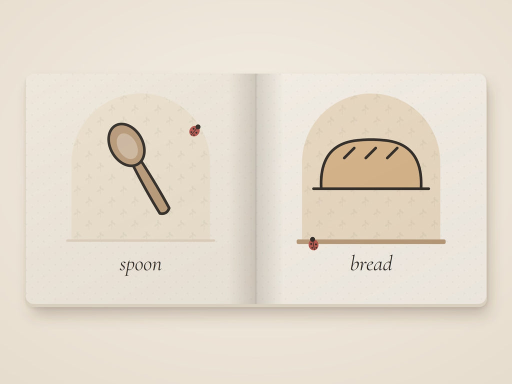 First Words at Home board book by Rachelle Merchant, Rooted & Refined