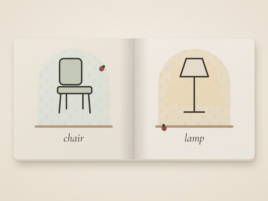 First Words at Home board book by Rachelle Merchant, Rooted & Refined