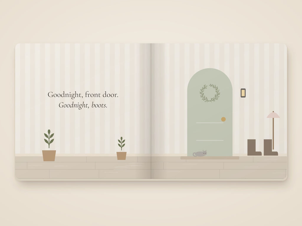 Goodnight, Little House board book by Rachelle Merchant, Rooted & Refined