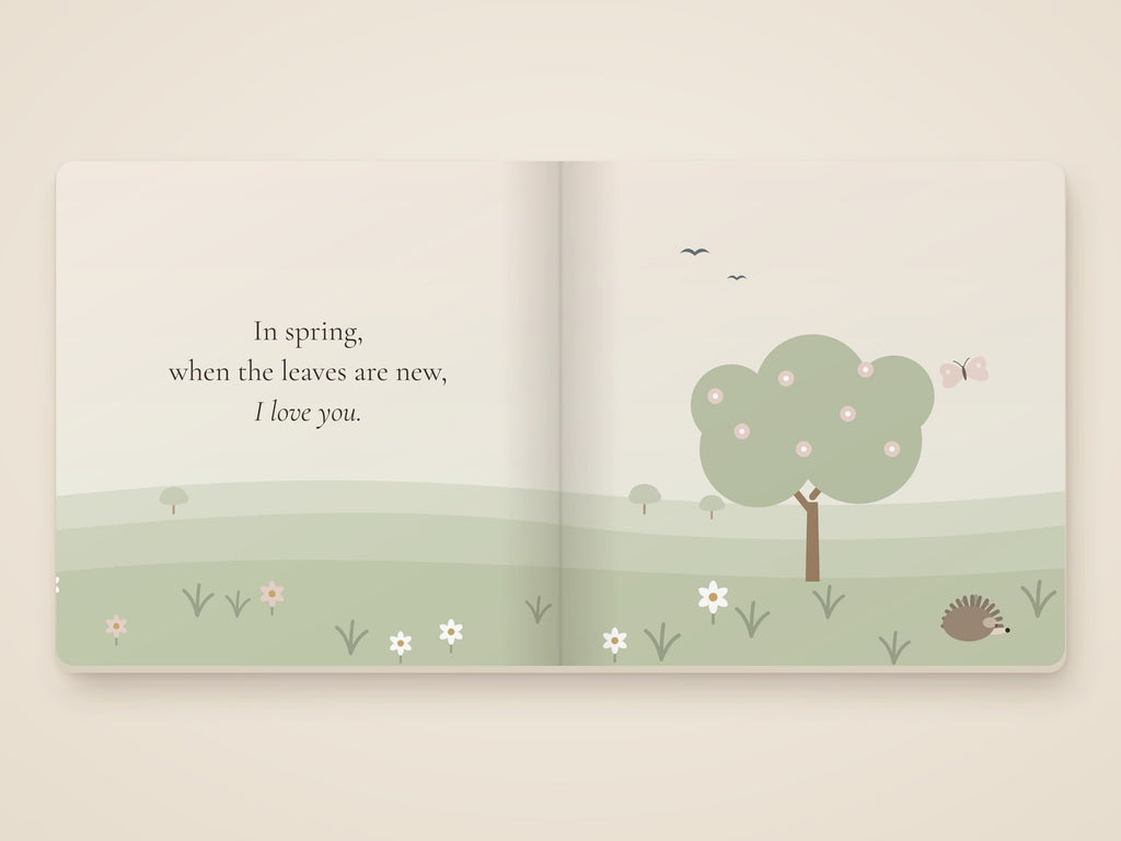 I Love You Through the Seasons board book by Rachelle Merchant, Rooted & Refined
