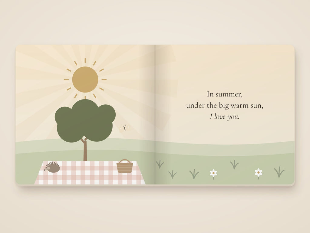 I Love You Through the Seasons board book by Rachelle Merchant, Rooted & Refined