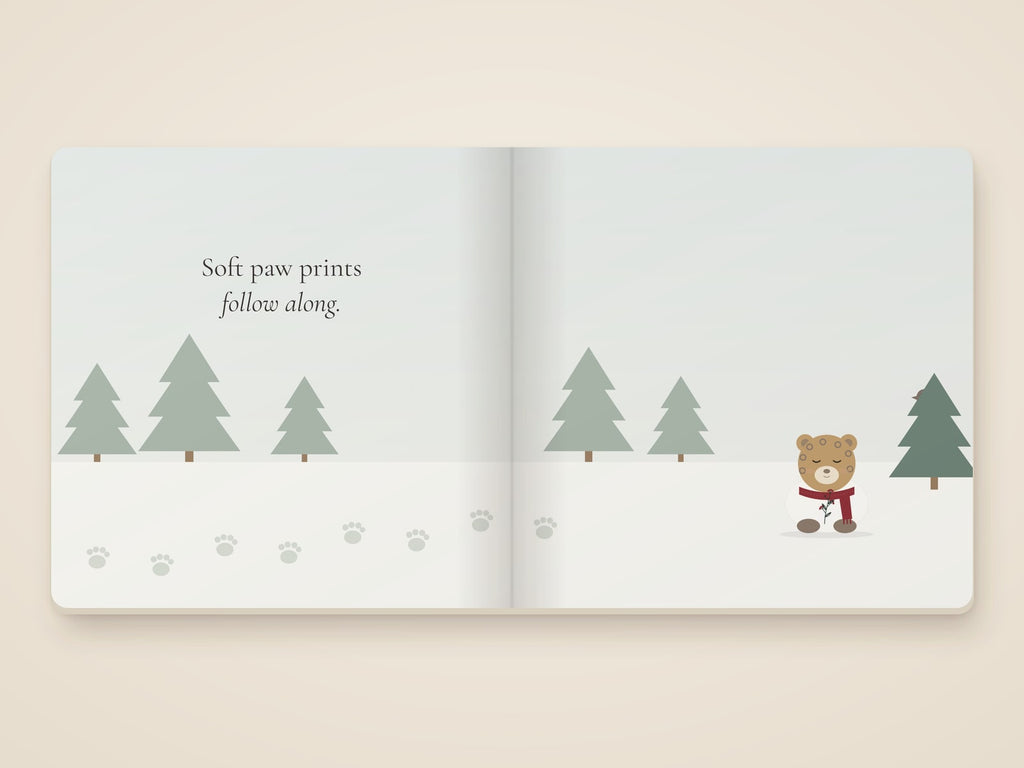 Little Jaguar, Winter Walk board book by Rachelle Merchant, Rooted & Refined