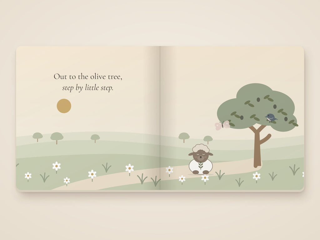 Little Lamb, Slow Morning board book by Rachelle Merchant, Rooted & Refined