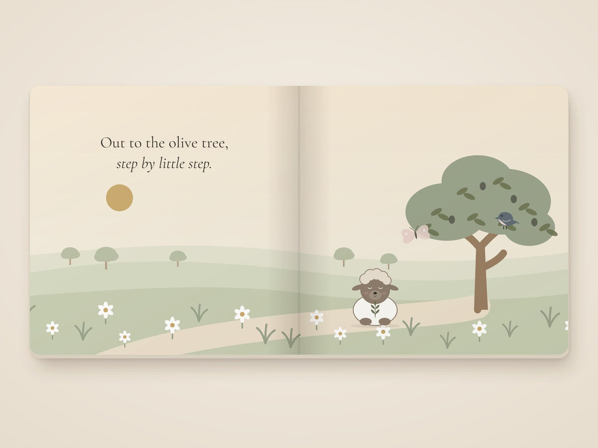 Little Lamb, Slow Morning board book by Rachelle Merchant, Rooted & Refined
