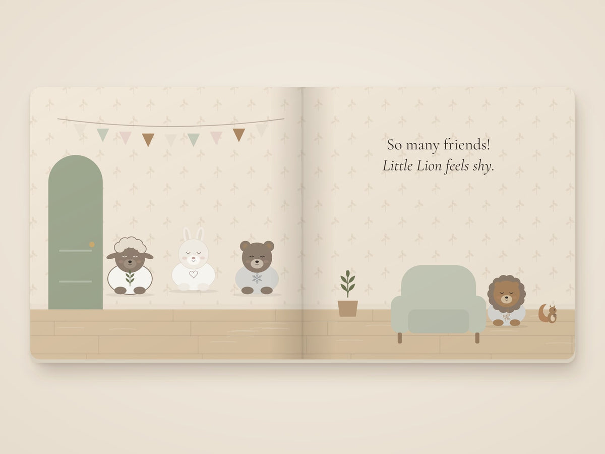 Little Lion, Gather Round board book by Rachelle Merchant, Rooted & Refined