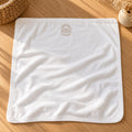 Little Lion Embroidered Cotton Baby Blanket by Rooted & Refined