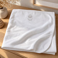 Little Lamb Embroidered Cotton Baby Blanket by Rooted & Refined