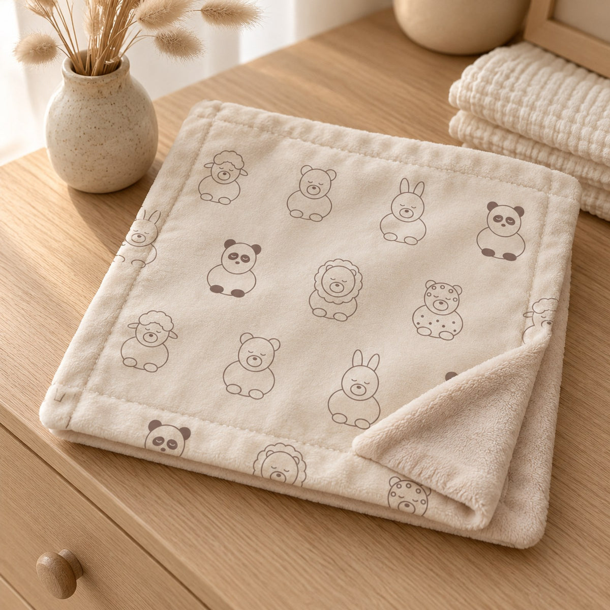 Little Friends Minky Baby Lovey by Rooted & Refined