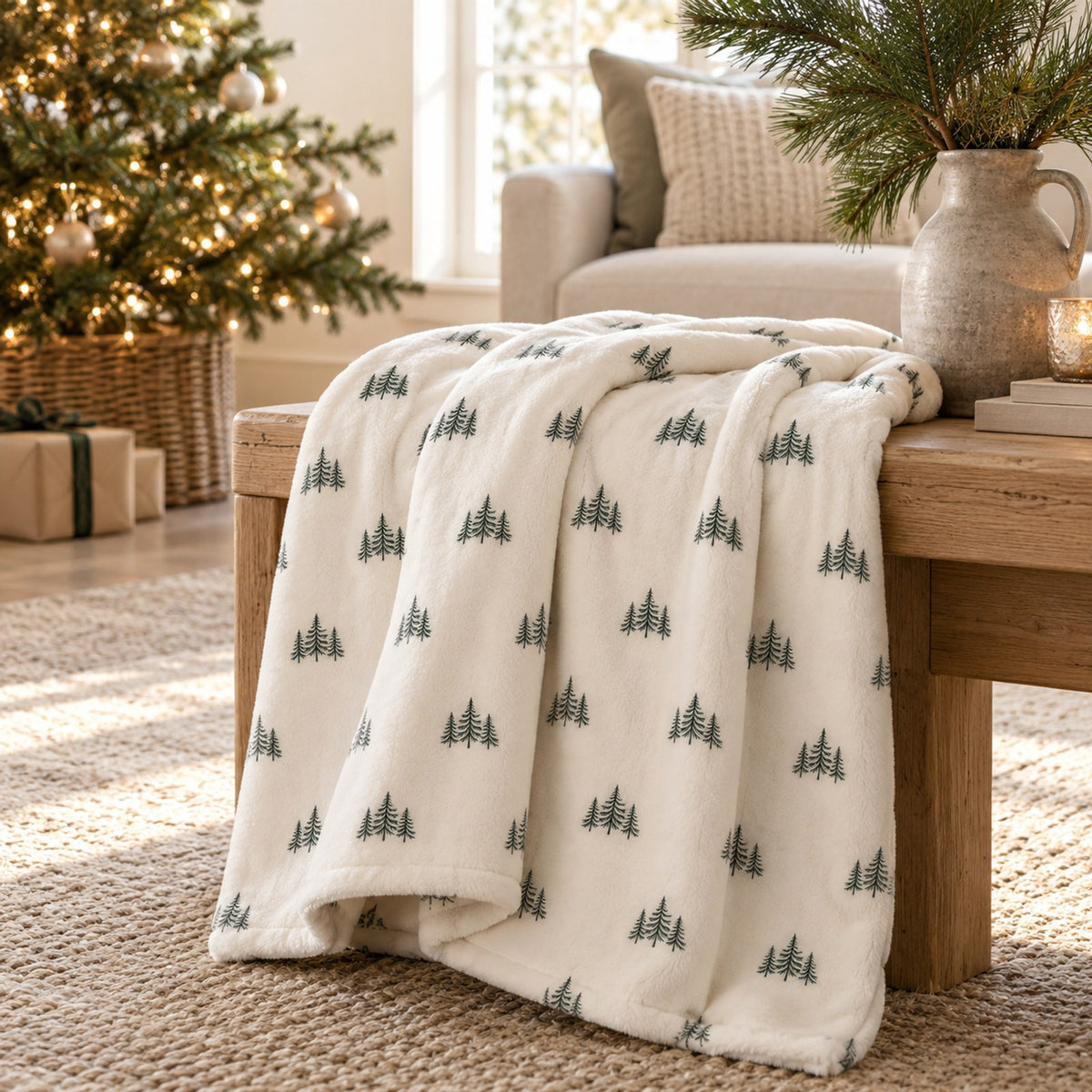 Evergreen Minky Baby Blanket by Rooted & Refined