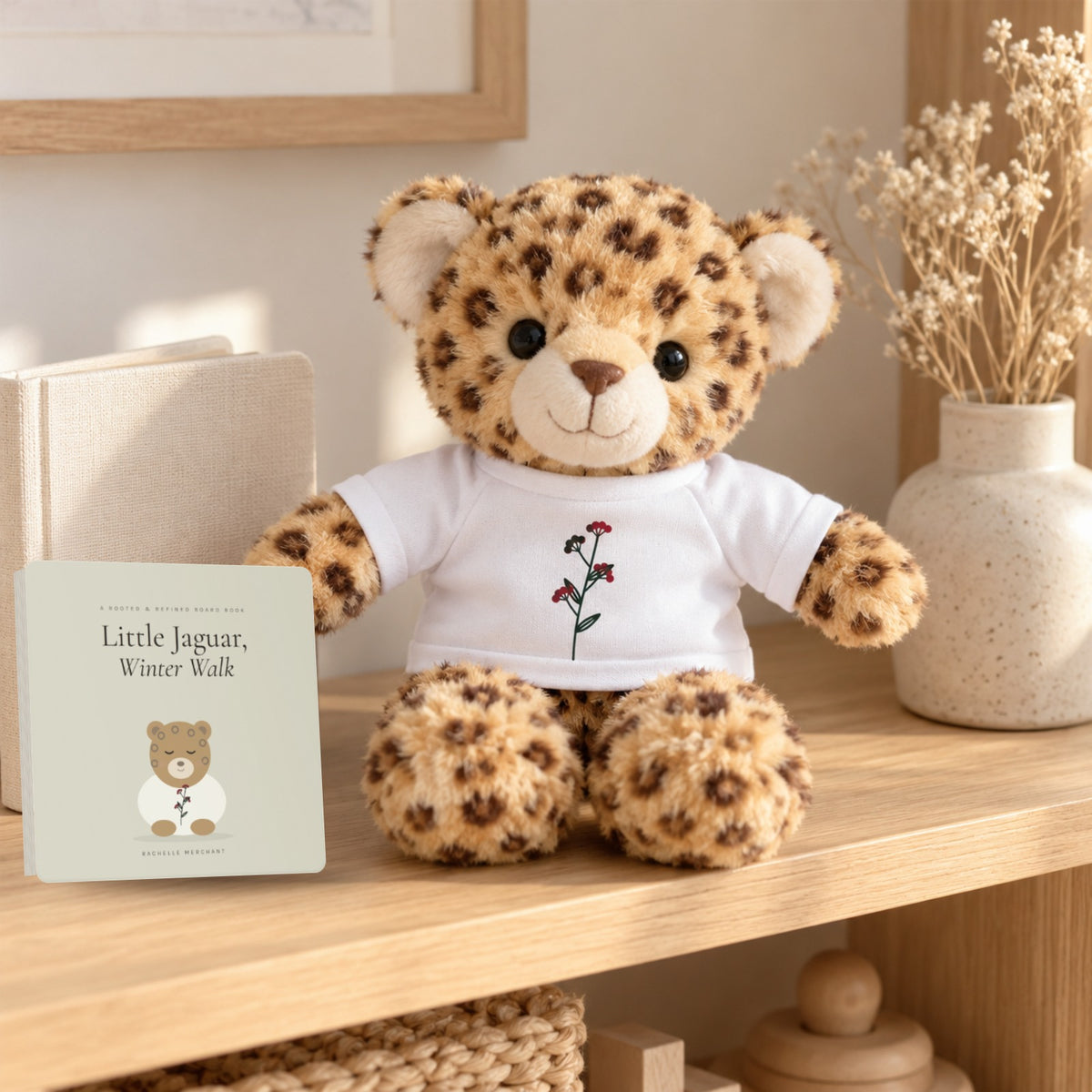 Little Jaguar, Winter Walk board book by Rachelle Merchant, Rooted & Refined