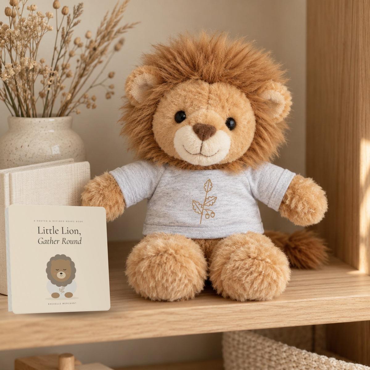 Little Lion, Gather Round board book by Rachelle Merchant, Rooted & Refined