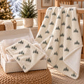 Evergreen New Baby Gift Set by Rooted & Refined: matching minky lovey and minky baby blanket styled in a calm nursery